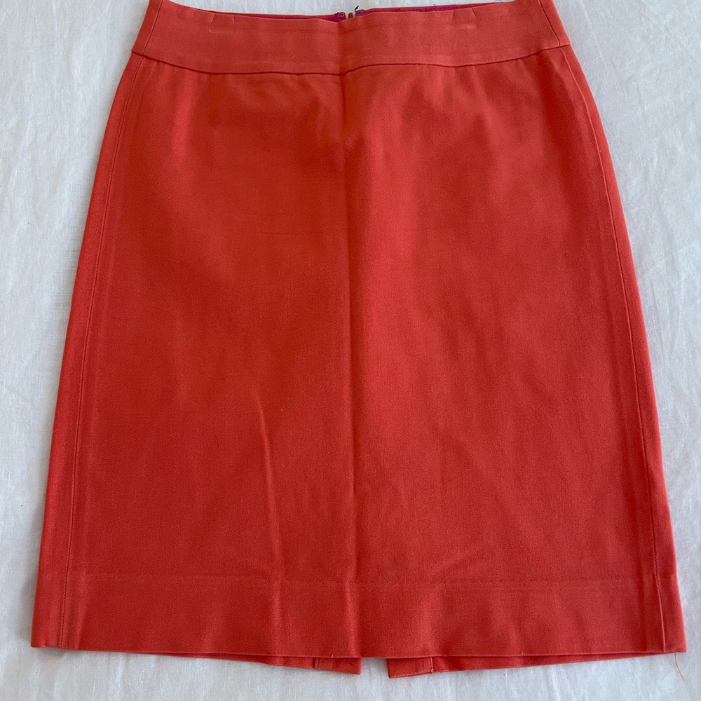 Banana Republic Coral/Orange Pencil Skirt